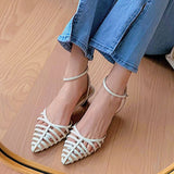 Pointed Sandals With Straps