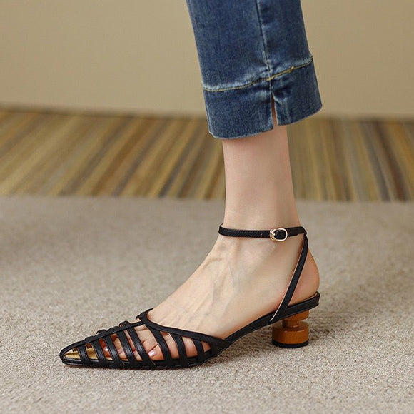 Pointed Sandals With Straps