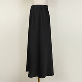 High Waist Satin Skirt
