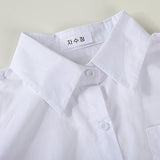 Basic Collar White Shirt