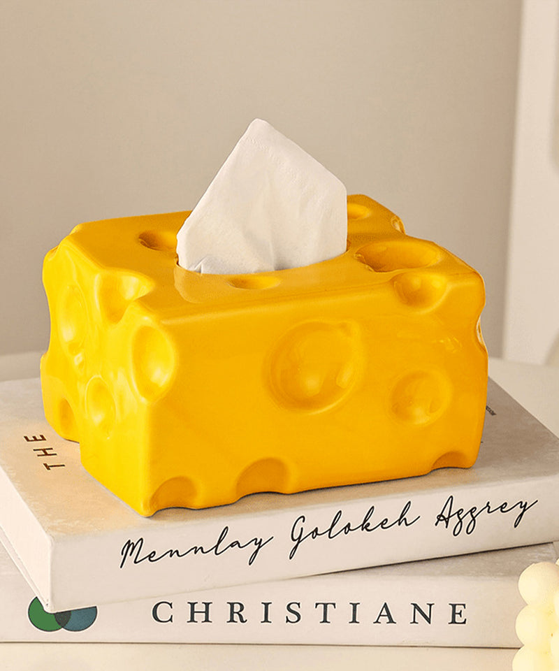 チーズモチーフティッシュケース
