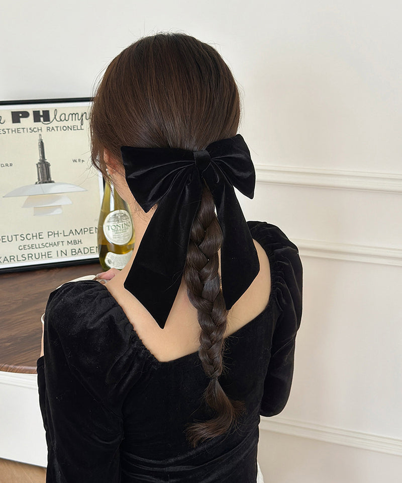 ベロアリボンバレッタ