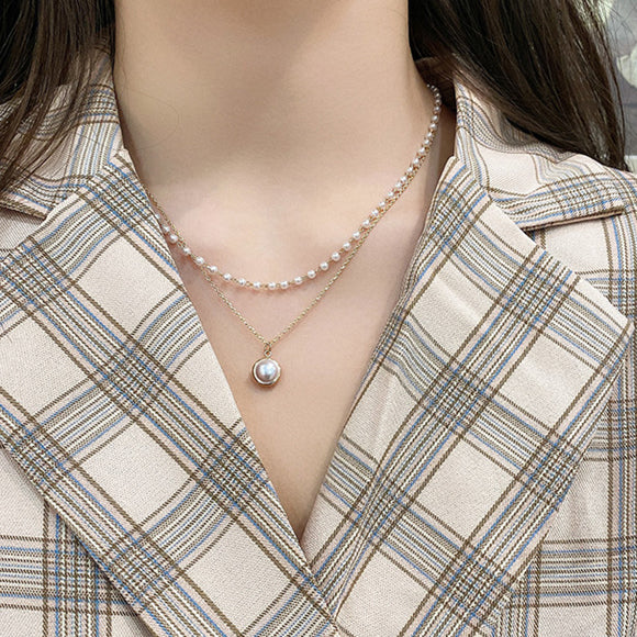 Pearl Design W Necklace