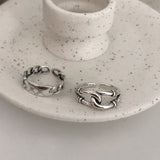 Vintage Chain Silver Ring