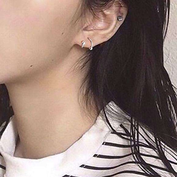 S Shaped Twist Design Earrings