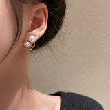Gold Multi Pearl Earrings