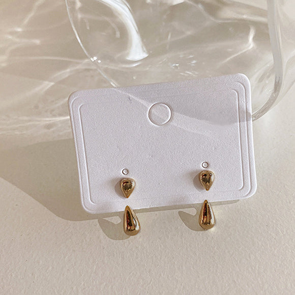 Mini W Drop Design Earrings