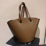 Bucket Type Trapezoidal Tote Bag