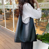 Fake Leather Square Shoulder Bag
